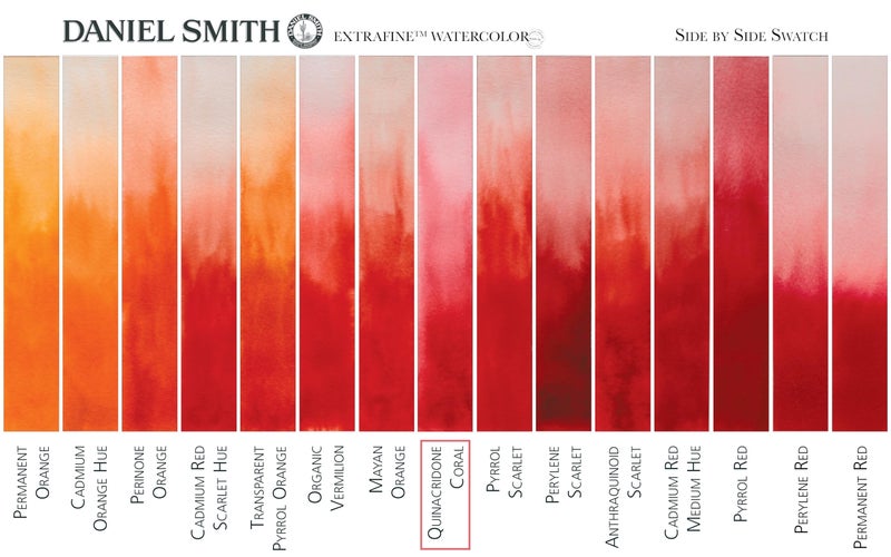 Daniel Smith Extra Fine Watercolor Paint, 5ml Tube, Quinacridone Coral, 284610088 - Image 3